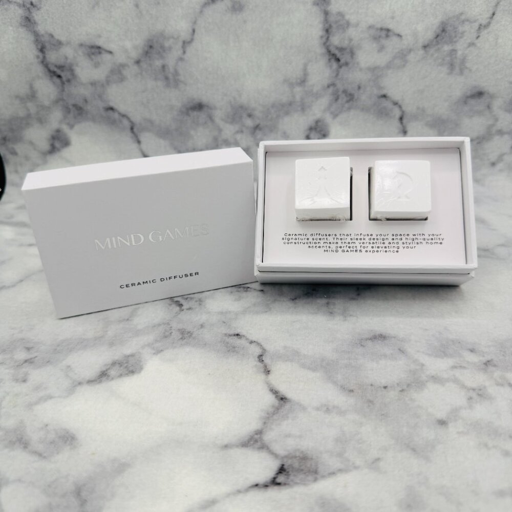 Mind Games Ceramic Diffusers Set,Minimalist Luxury Fragrance,2pc-BOXED-NEW - Picture 2 of 10